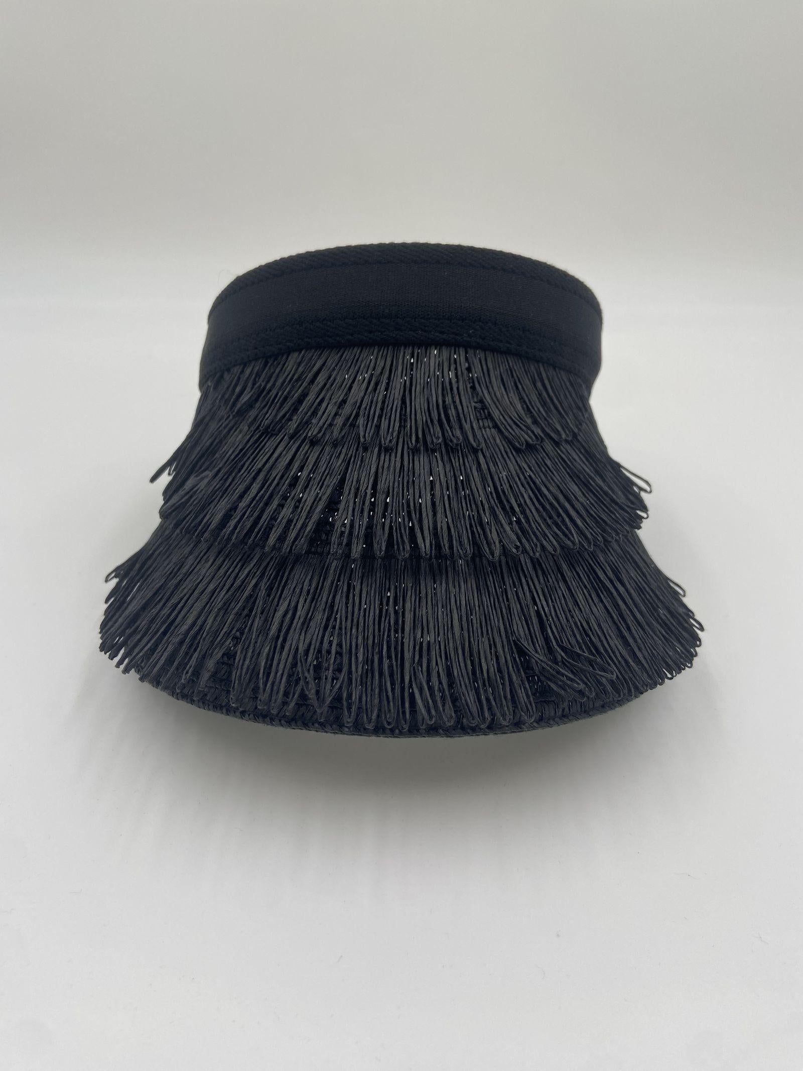 Visiera con frange - Ofelia YM0899 NERO OFELIA 