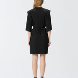 Abito con cintura dorata 106484A32D Z99 PINKO 