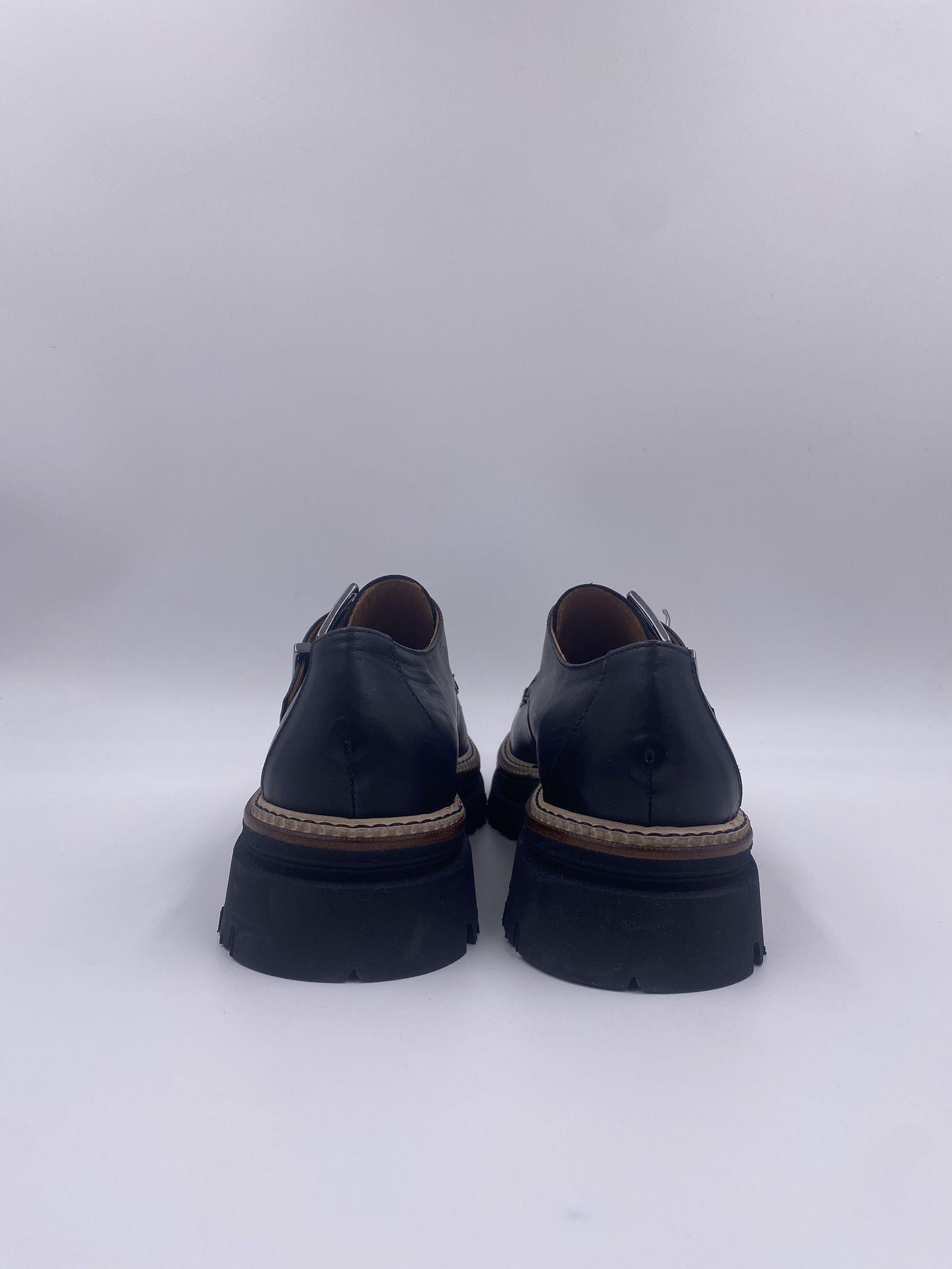 Mocassino in pelle con fibbia 1700 NERO CHIARINI 