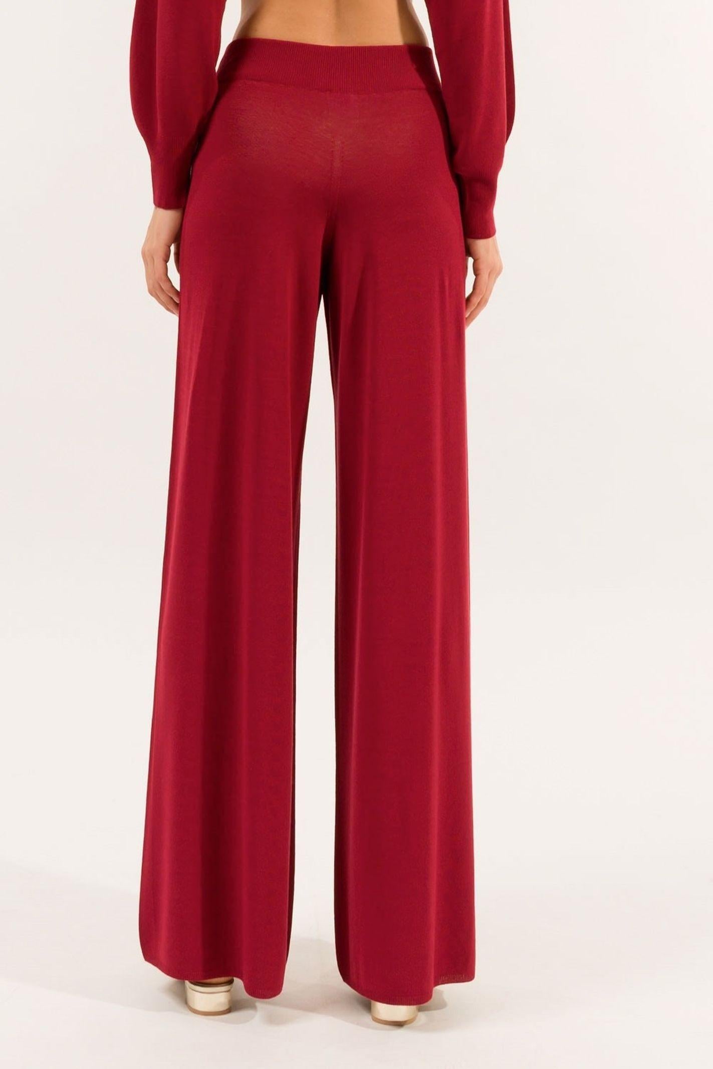 Pantalone largo in maglia 3M0547C 260 KONTATTO 