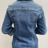 Camicia in denim con strass