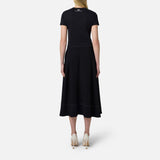 Maglia in jersey con collana a fiocco - Elisabetta Franchi MA00651E2 110 ELISABETTA FRANCHI 