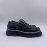 Mocassino in pelle con fibbia
