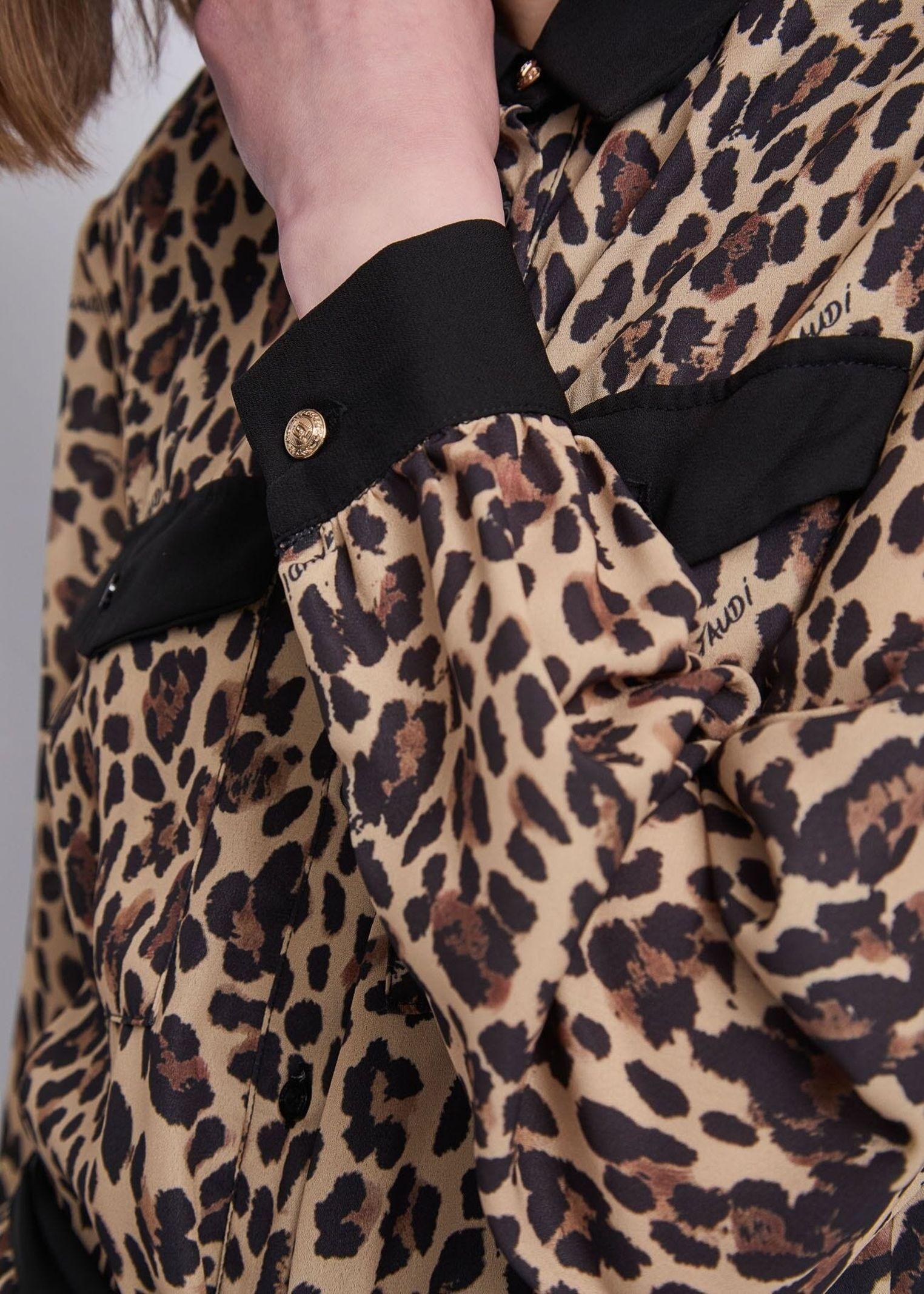 Abito chemisier con cintura 521BD15010 525028-01 GAUDI' 