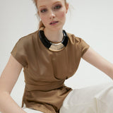 Collana maxi struttura bicolore