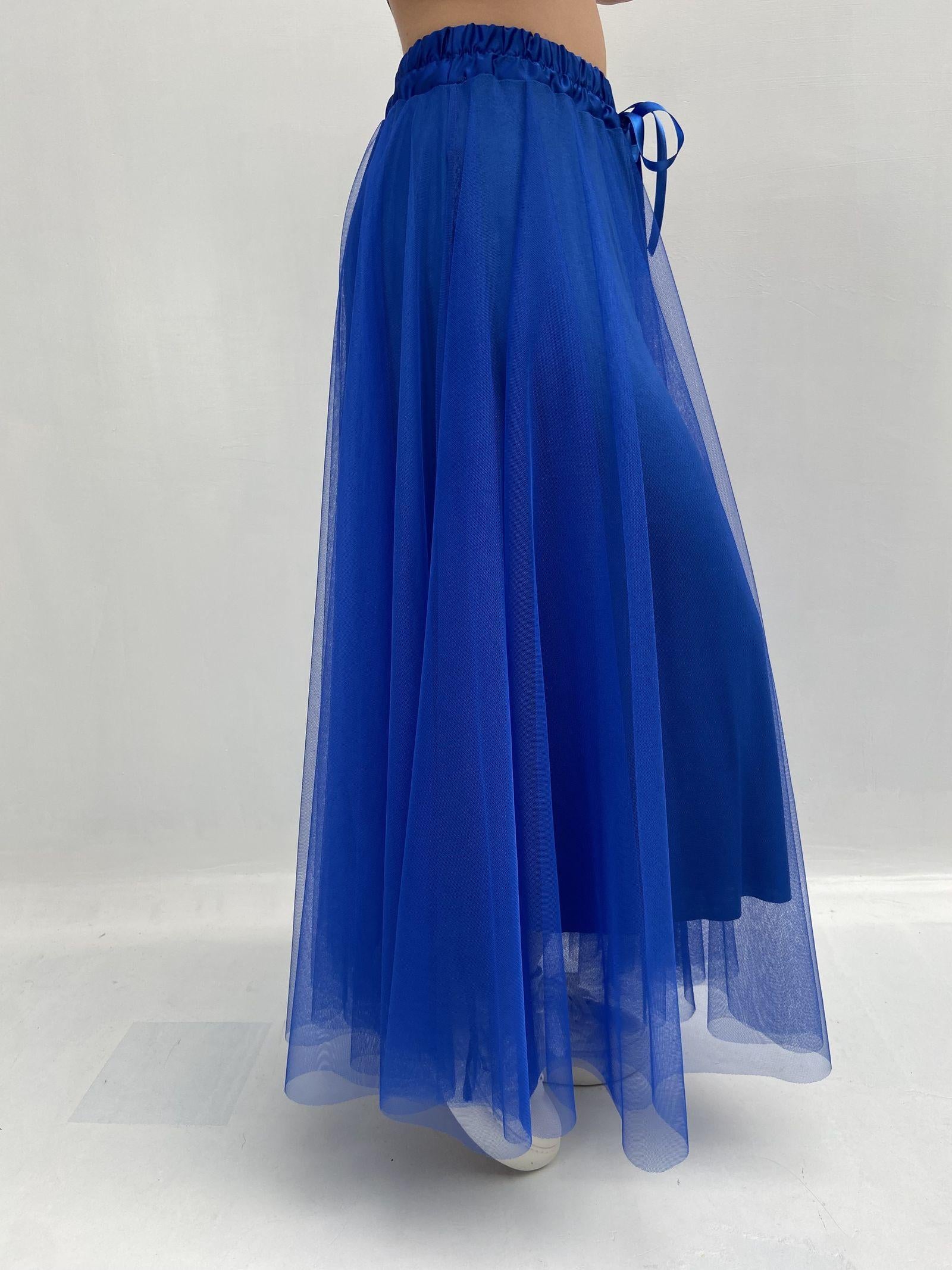 Gonna lunga in tulle MK04.015 BLUETTE OFELIA 