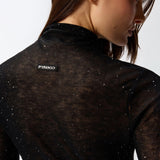Maglia con micro paillettes 105821A2PM Z99 PINKO 