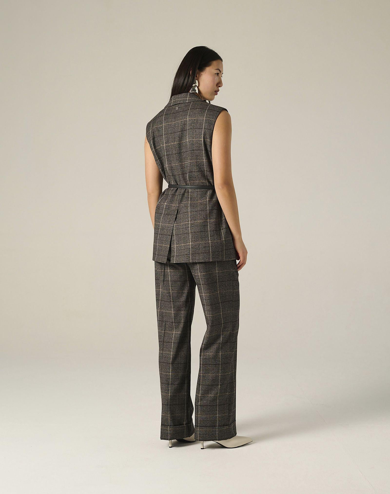 Gilet check G137PQ MG603 MANILA GRACE 