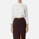 Camicia con elastico - Elisabetta Franchi CA05551E2 360 ELISABETTA FRANCHI 