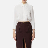 Camicia con elastico - Elisabetta Franchi CA05551E2 360 ELISABETTA FRANCHI 