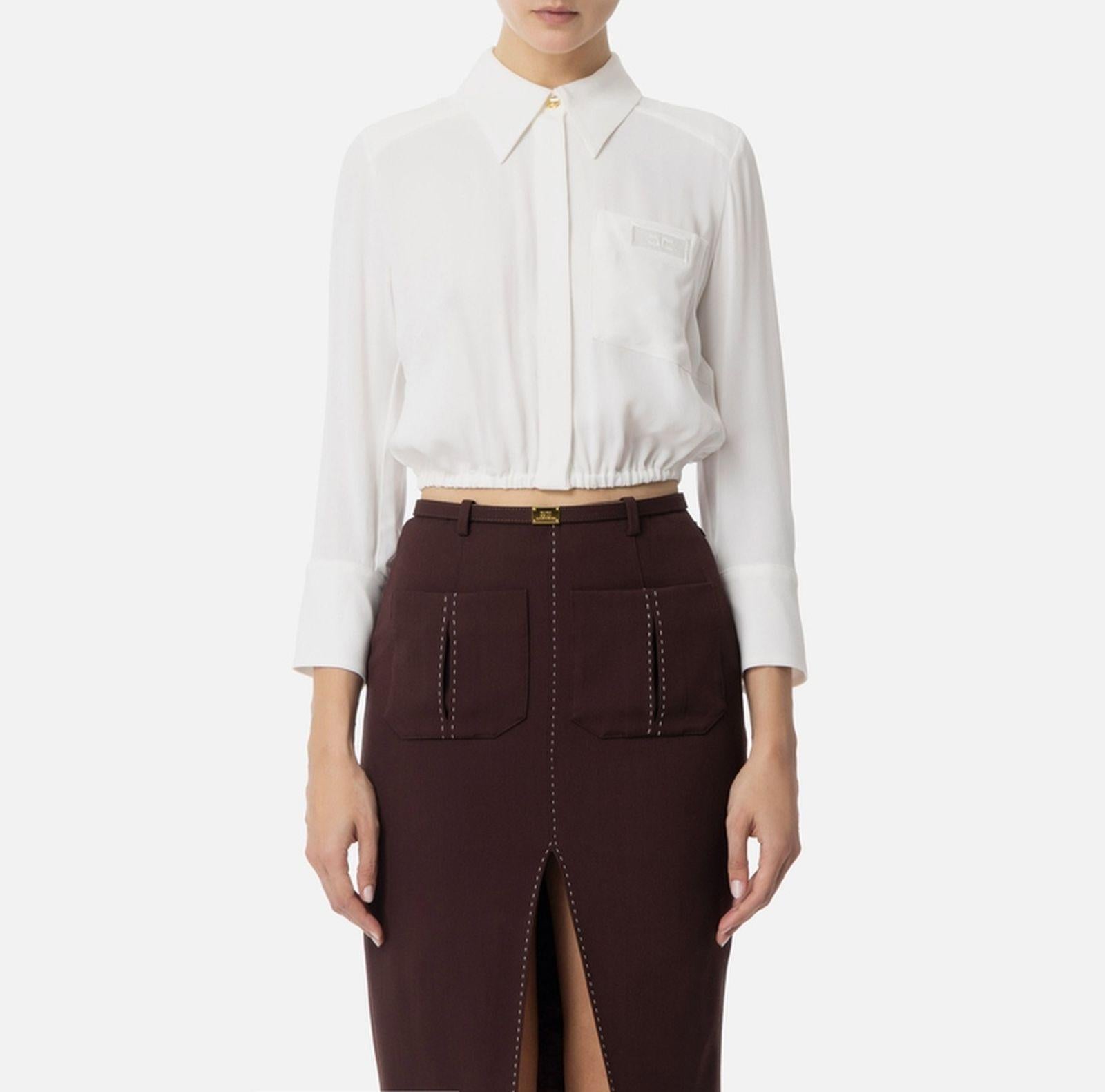 Camicia con elastico - Elisabetta Franchi CA05551E2 360 ELISABETTA FRANCHI 