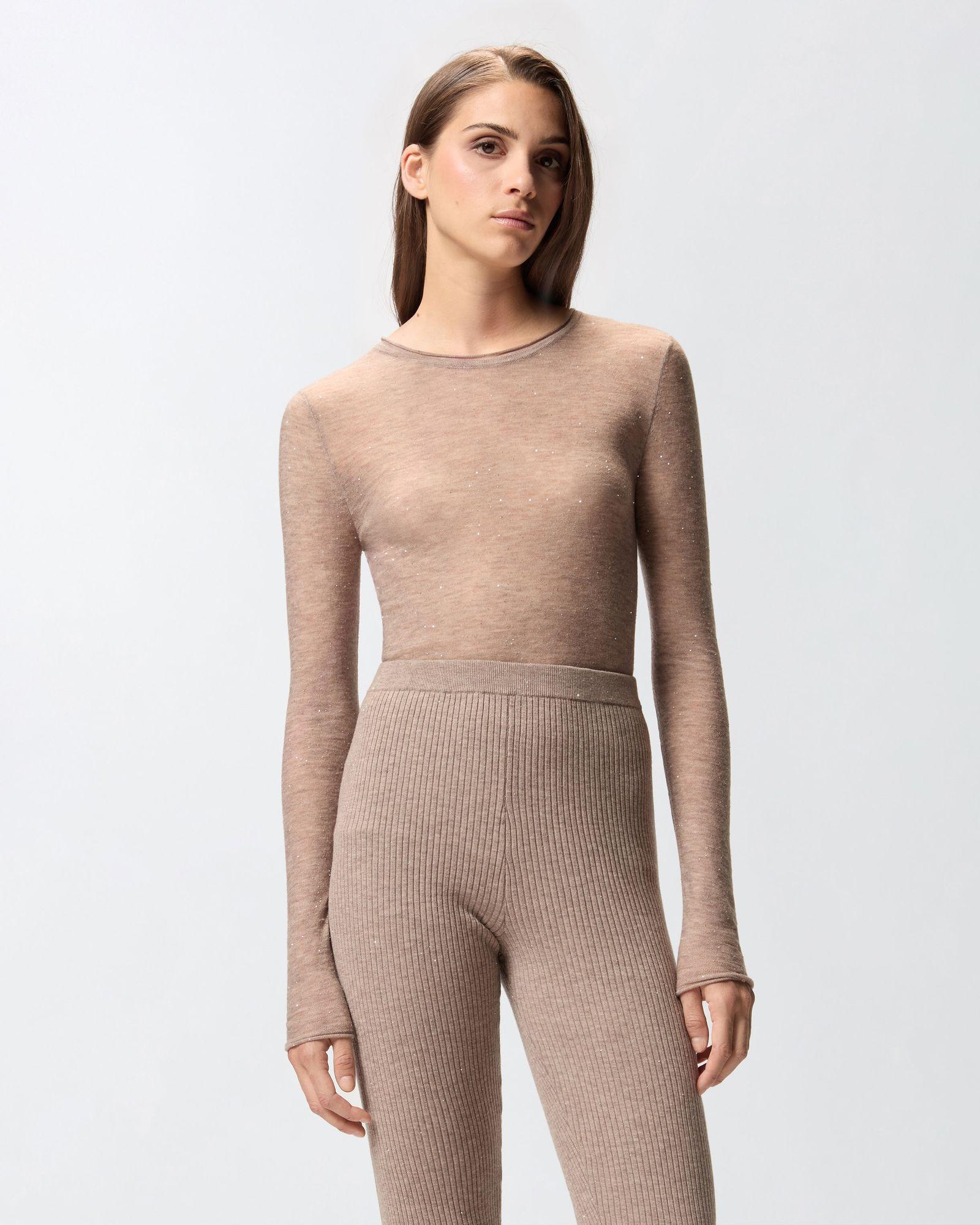 Maglia con paillettes 105398A2PM D23 PINKO 