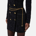 Abito in ciniglia bouclè - Elisabetta Franchi AM32S57E2 110 ELISABETTA FRANCHI 