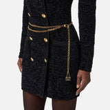 Abito in ciniglia bouclè - Elisabetta Franchi AM32S57E2 110 ELISABETTA FRANCHI 