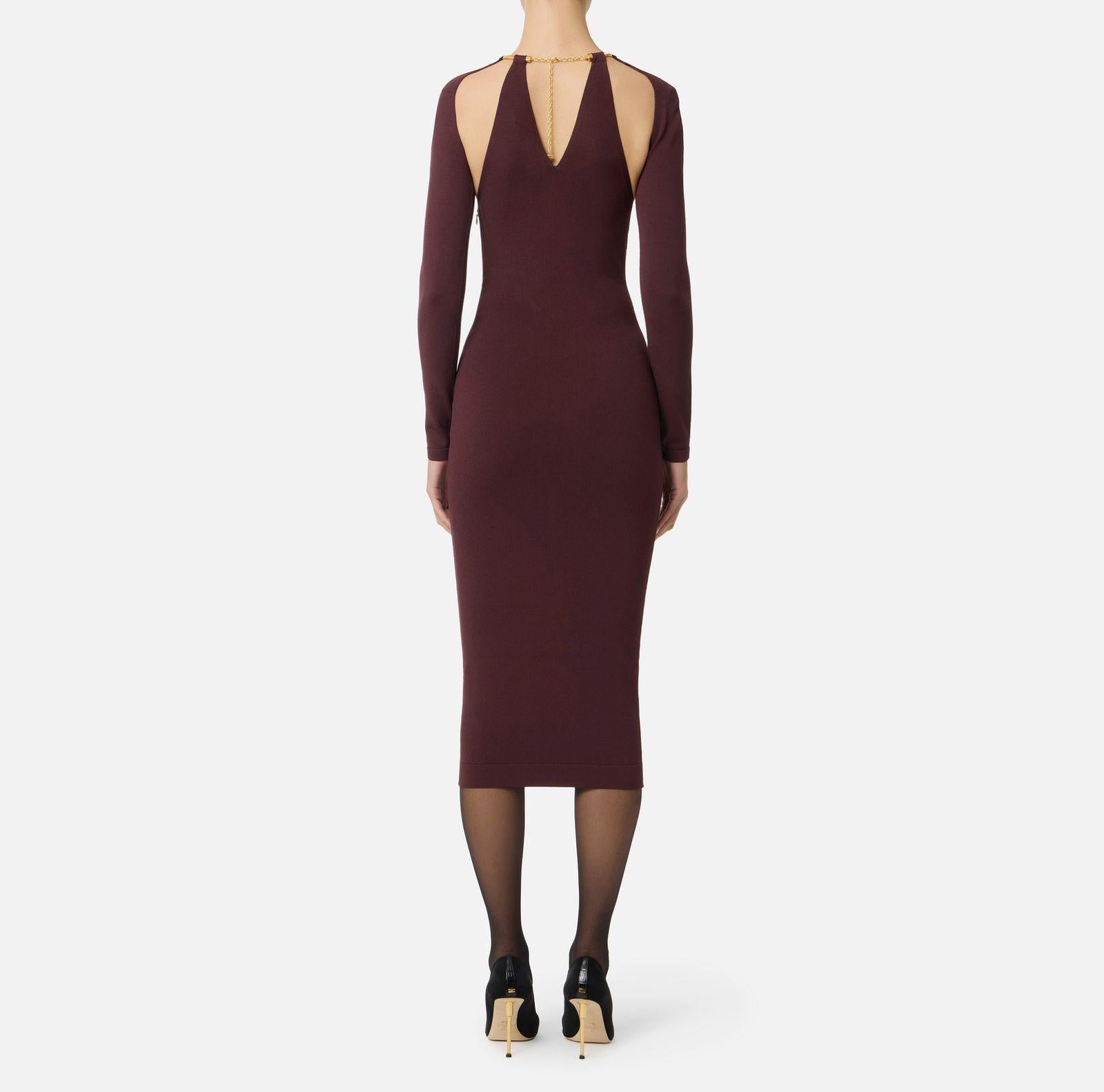 Abito con snake gioiello - Elisabetta Franchi AM11S56E2 EA4 ELISABETTA FRANCHI 