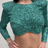 Completo due pezzi in paillettes - Elisabetta Franchi TG00227E2 P26 ELISABETTA FRANCHI 