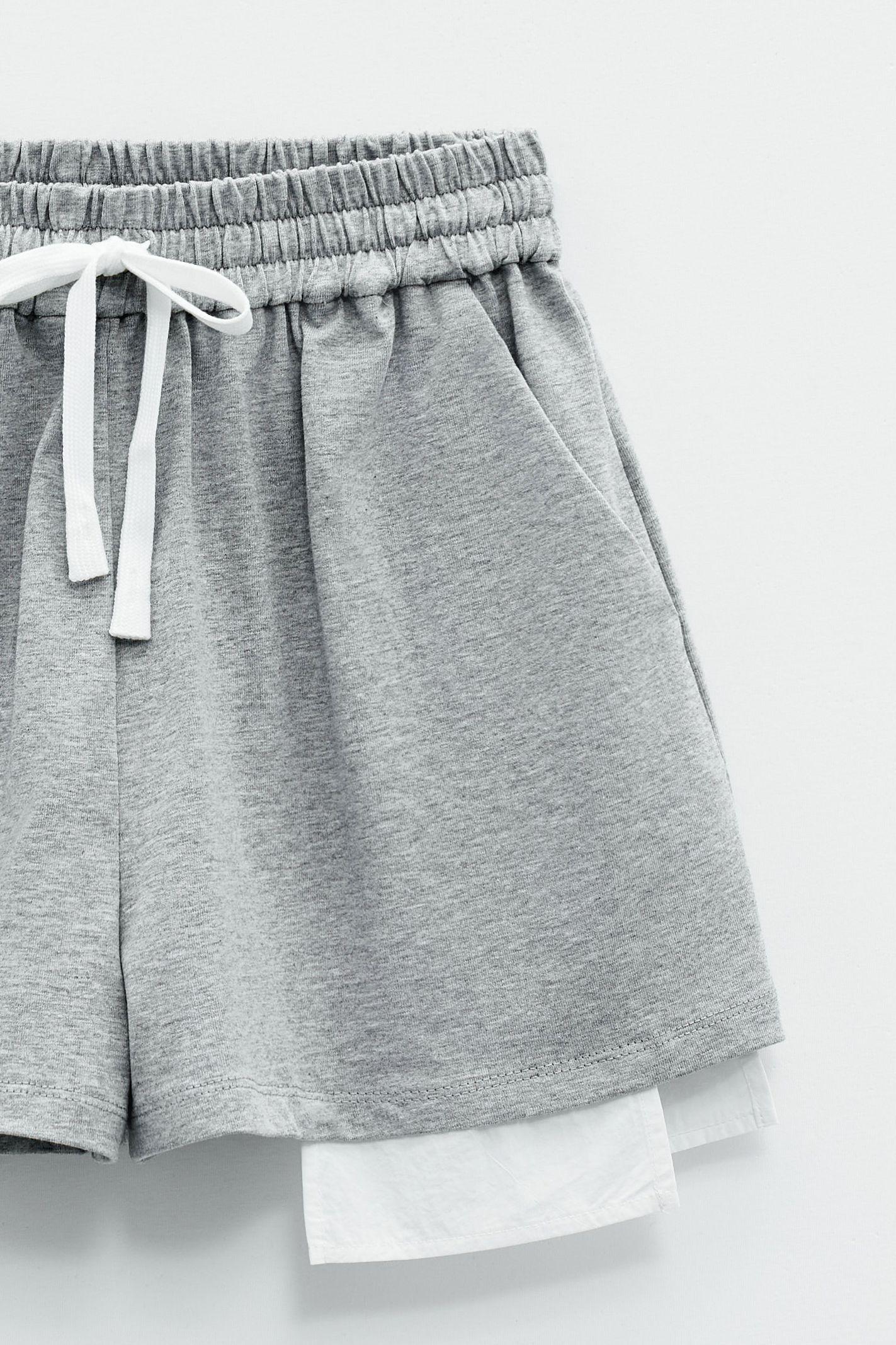 Shorts con elastico e coulisse ESS250292 GRIGIO ELEH 