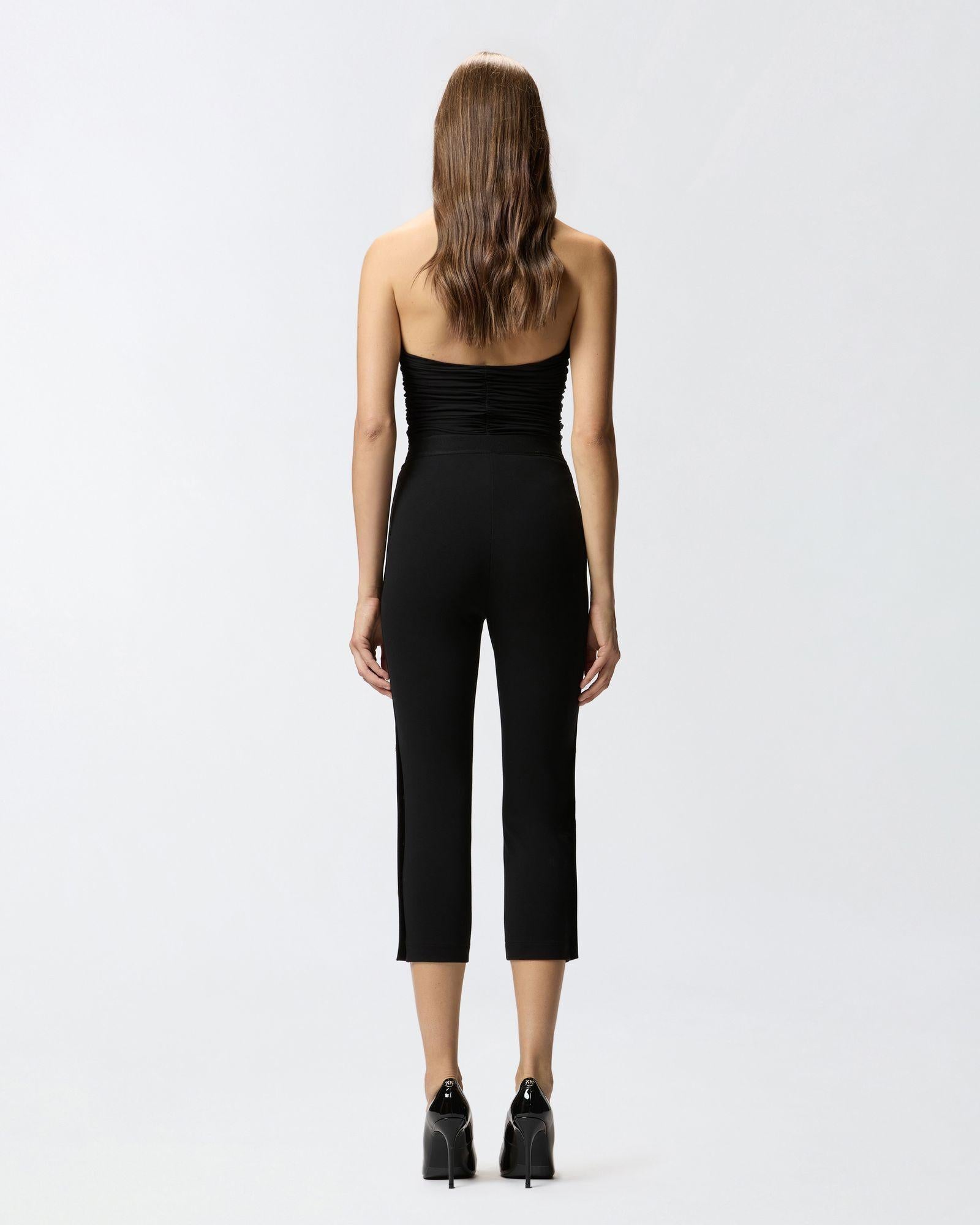 Leggings con bottoni metallici 105520A24C Z99 PINKO 