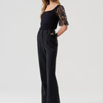 Pantalone bootcut vita alta FR25WVA014W80501 T53 FRACOMINA 