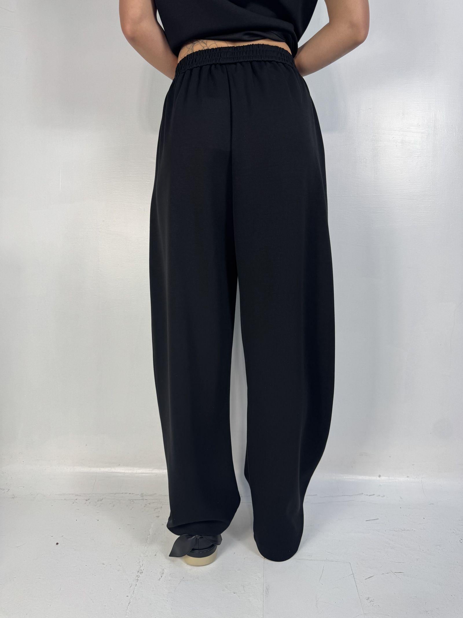 Pantalone gamba ampia - Eleh SS260185 NERO ELEH 