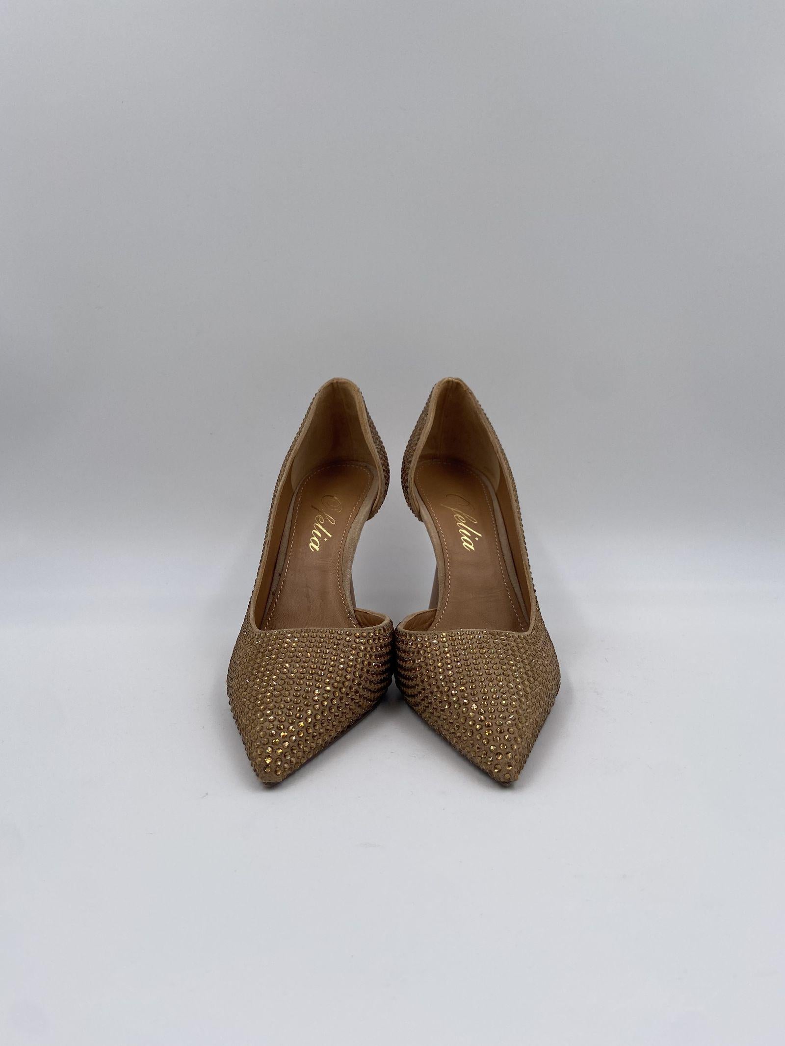 Décolletè con strass 2207 NUDE OFELIA 