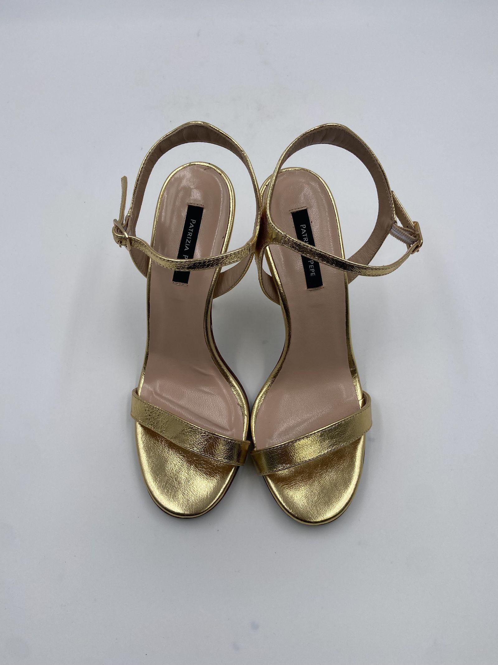 Sandalo pelle laminata - Patrizia Pepe 8X0015L031 Y360 PATRIZIA PEPE 