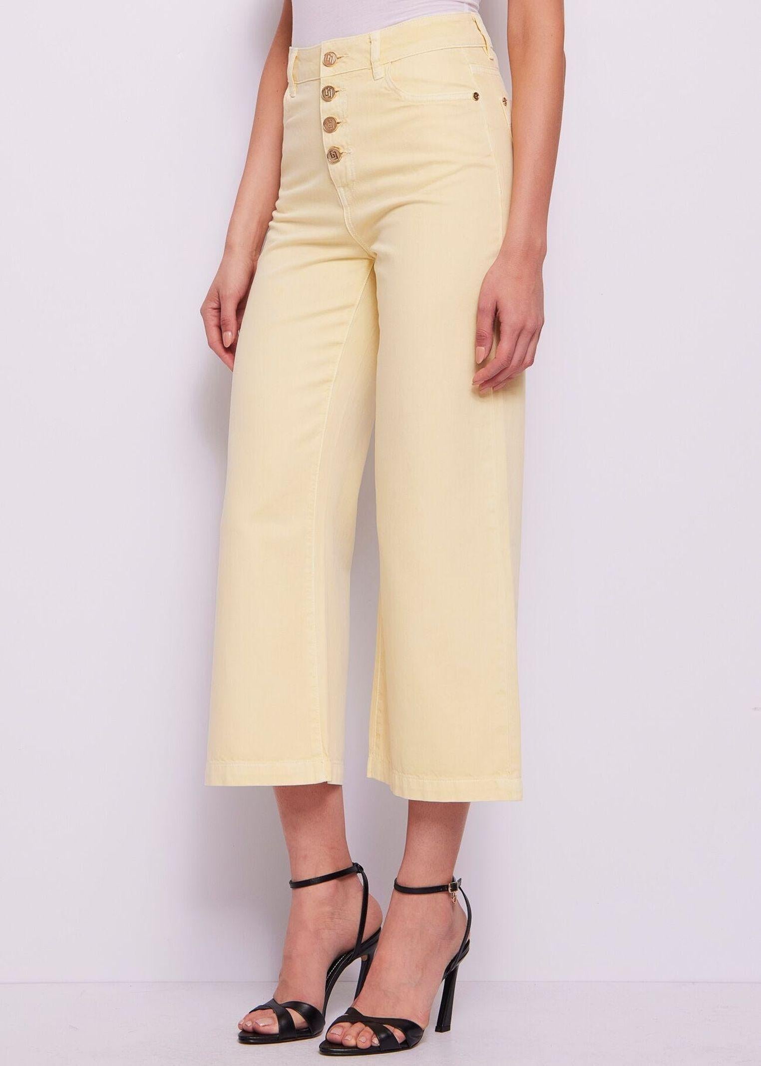 Jeans a vita alta con bottoni 511BD25022 2722 GAUDI' 