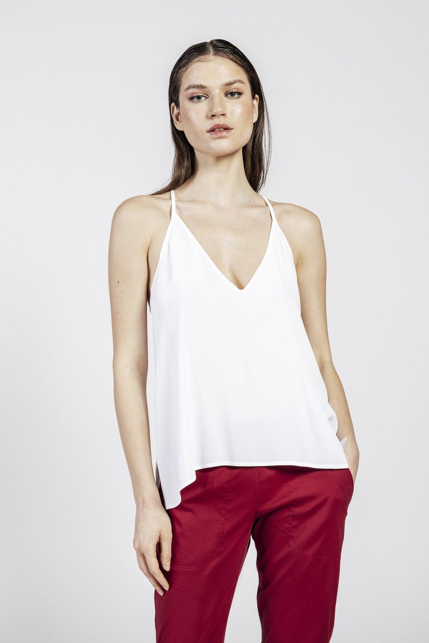 Top con spalline sottili VAEM13D8 01 CARLA G. 
