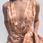 Abito con drappeggio e fiocco - Elisabetta Franchi AB11722E2 614 ELISABETTA FRANCHI 