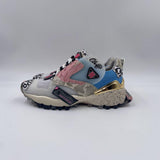 Sneakers rosa azzurro e oro 6F033 2013 CLJD 