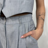 Pantalone con pieghe - Eleh SS260308 CELESTE ELEH 