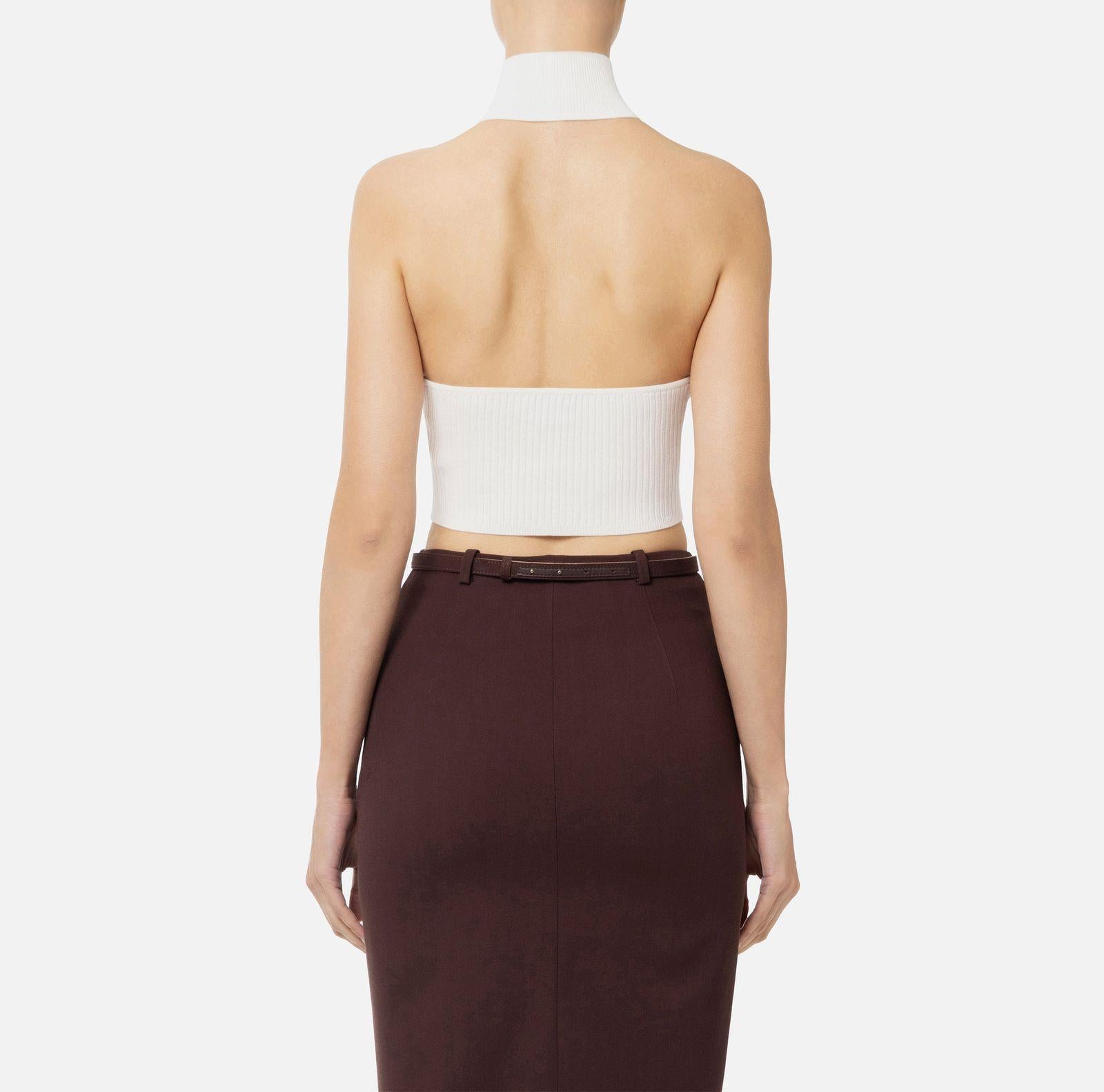 Top a costine con cuore TK33S51E2 360 ELISABETTA FRANCHI 