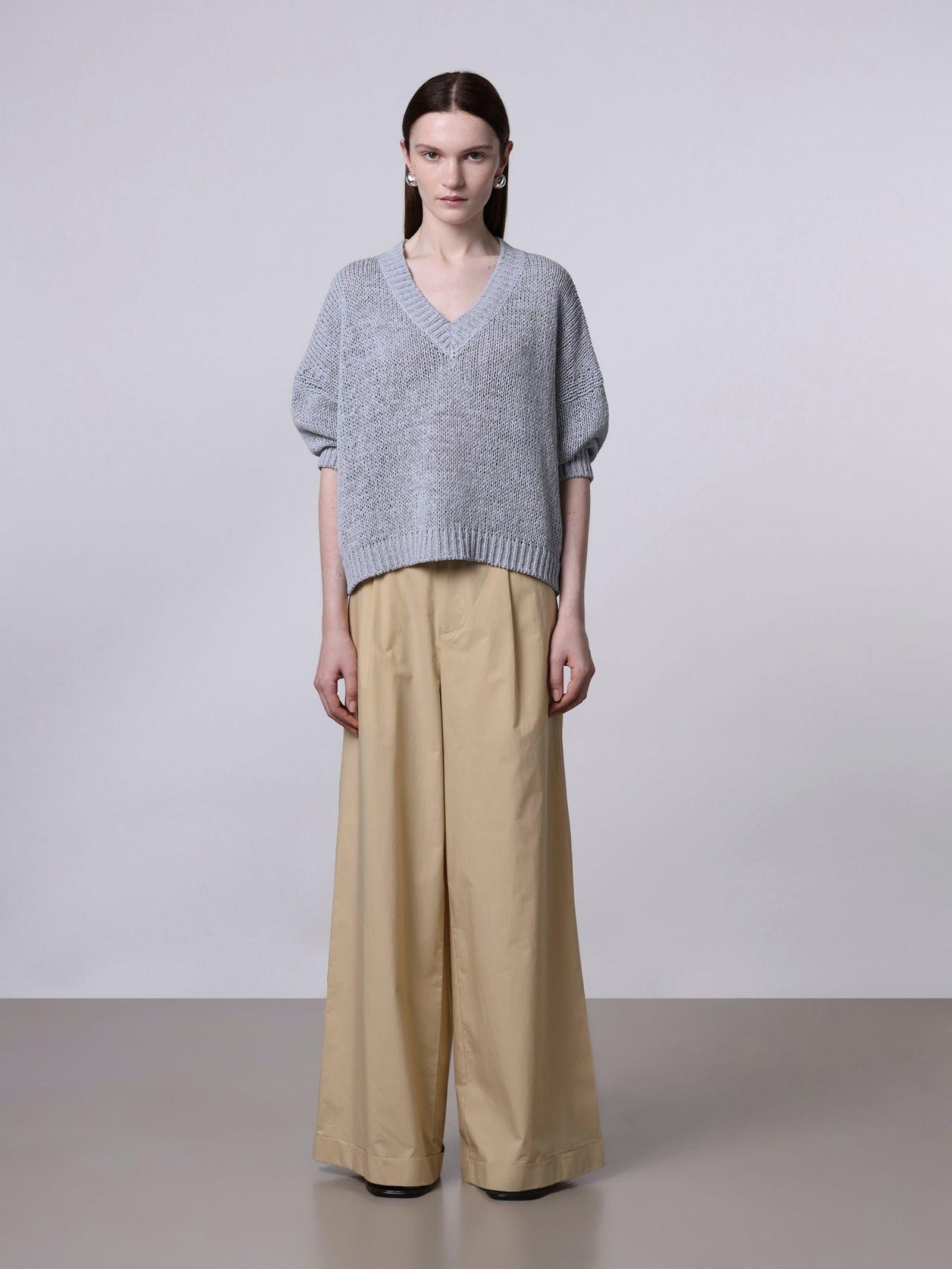 Maglia scollo a V boxy - Roberto Collina 261FXA41022 88 ROBERTO COLLINA 