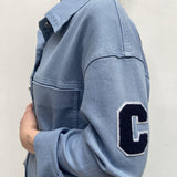Camicia in denim con patch