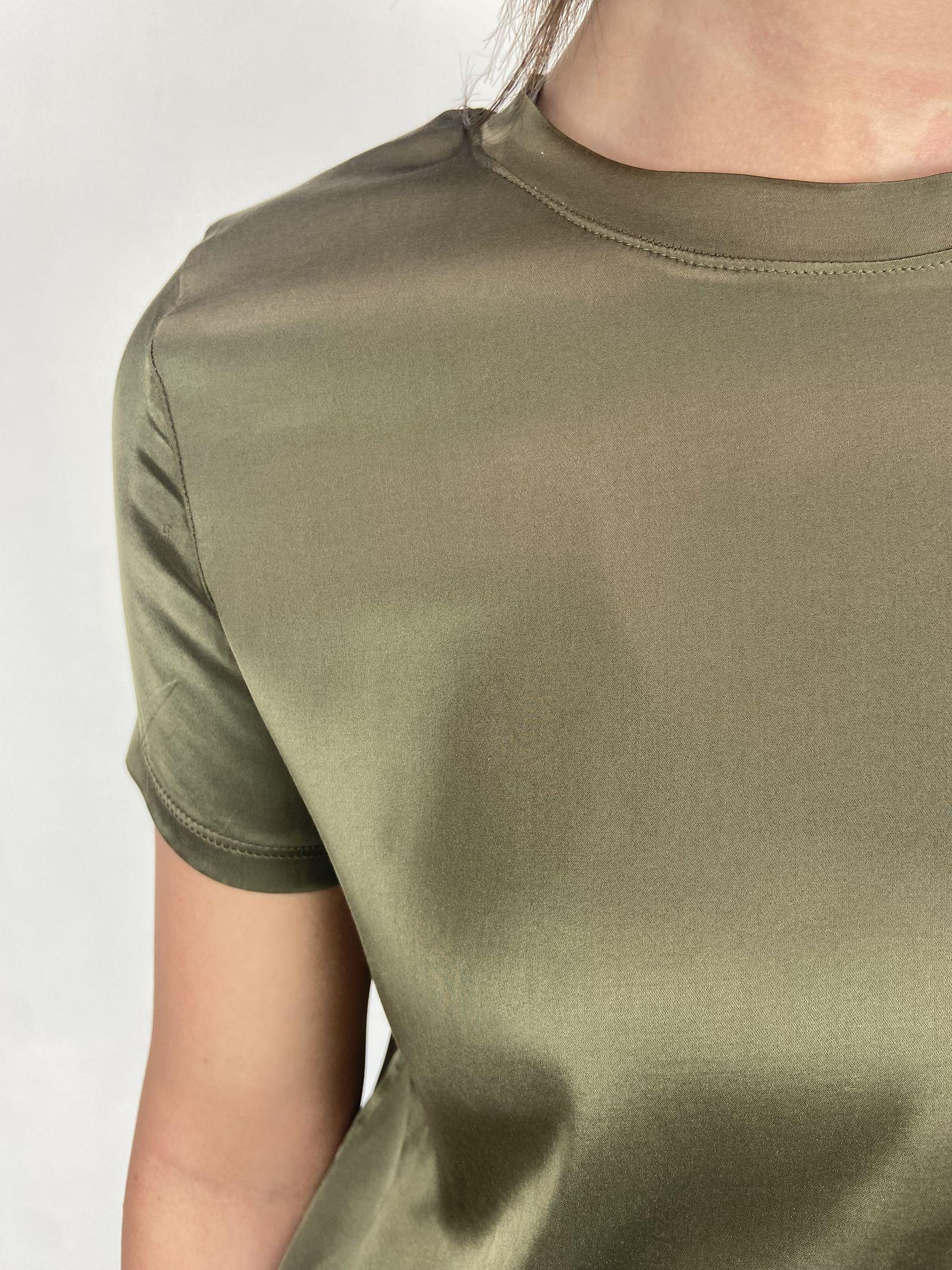 T-shirt lucida girocollo MM203633 MILITARE OFELIA 