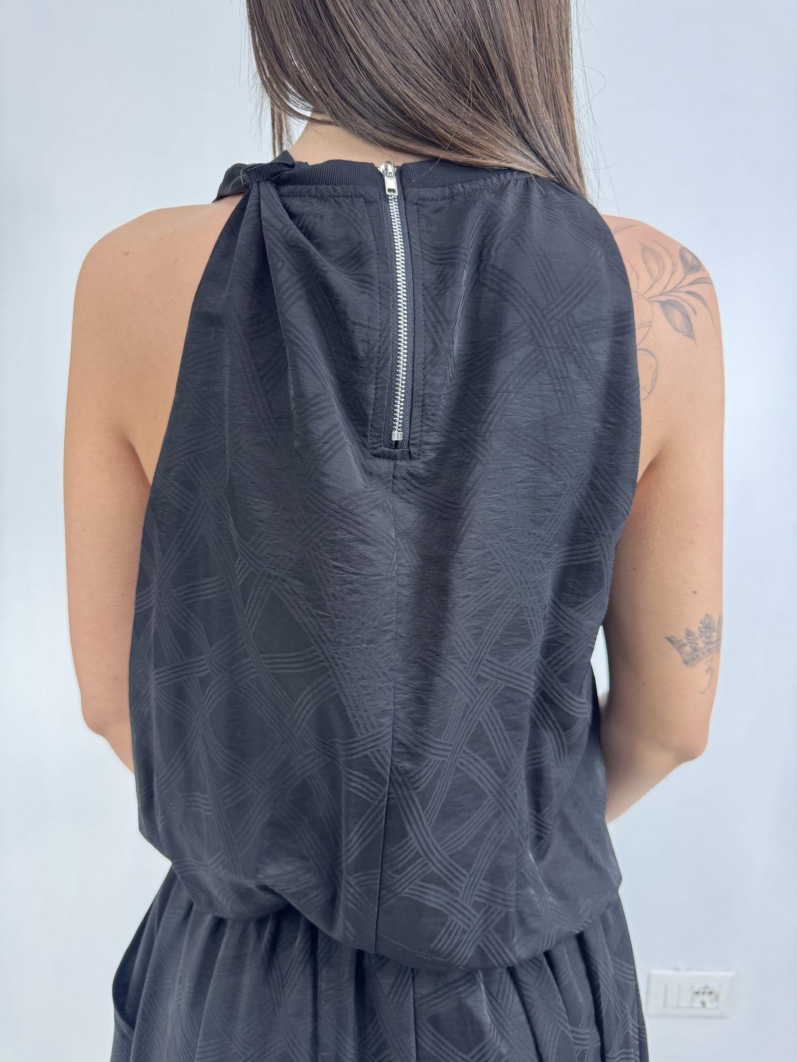 Top jaquard smanicato - Eleh SS260023 NERO ELEH 