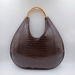 Borsa Hobo grande con manico gioiello - Elisabetta Franchi BS27A56E2 EA3 ELISABETTA FRANCHI 