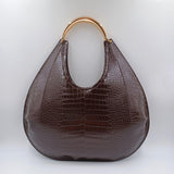 Borsa Hobo grande con manico gioiello - Elisabetta Franchi BS27A56E2 EA3 ELISABETTA FRANCHI 