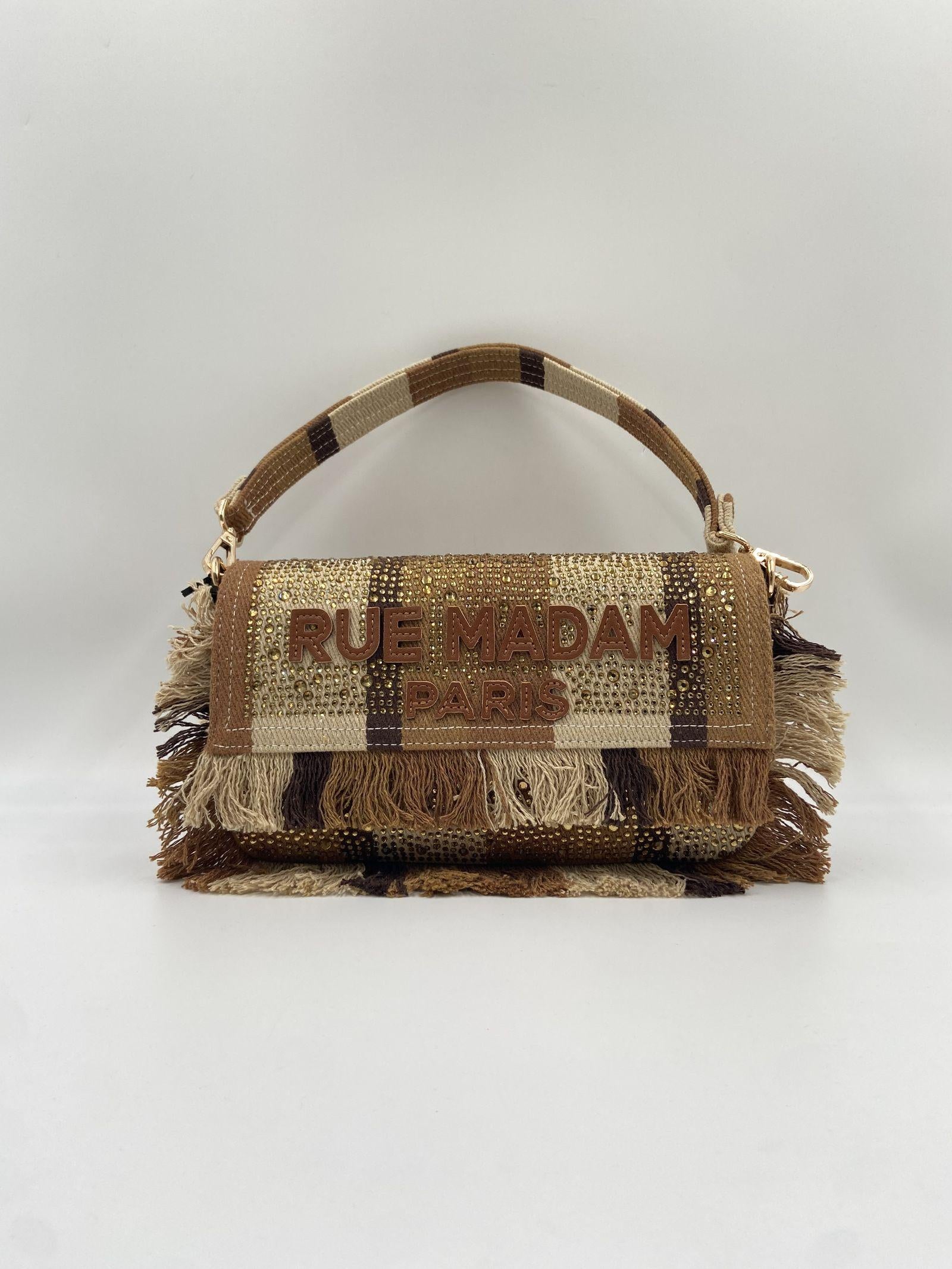 Borsa Casablanca Shoulder Riga - Rue Madam Paris CASABLANCASHOULDER RIGAMARRONE RUE MADAM PARIS 