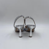 Slingback con mini pietre argento