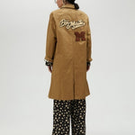 Trench beige dettaglio patch MS2501002 052 MAITE 
