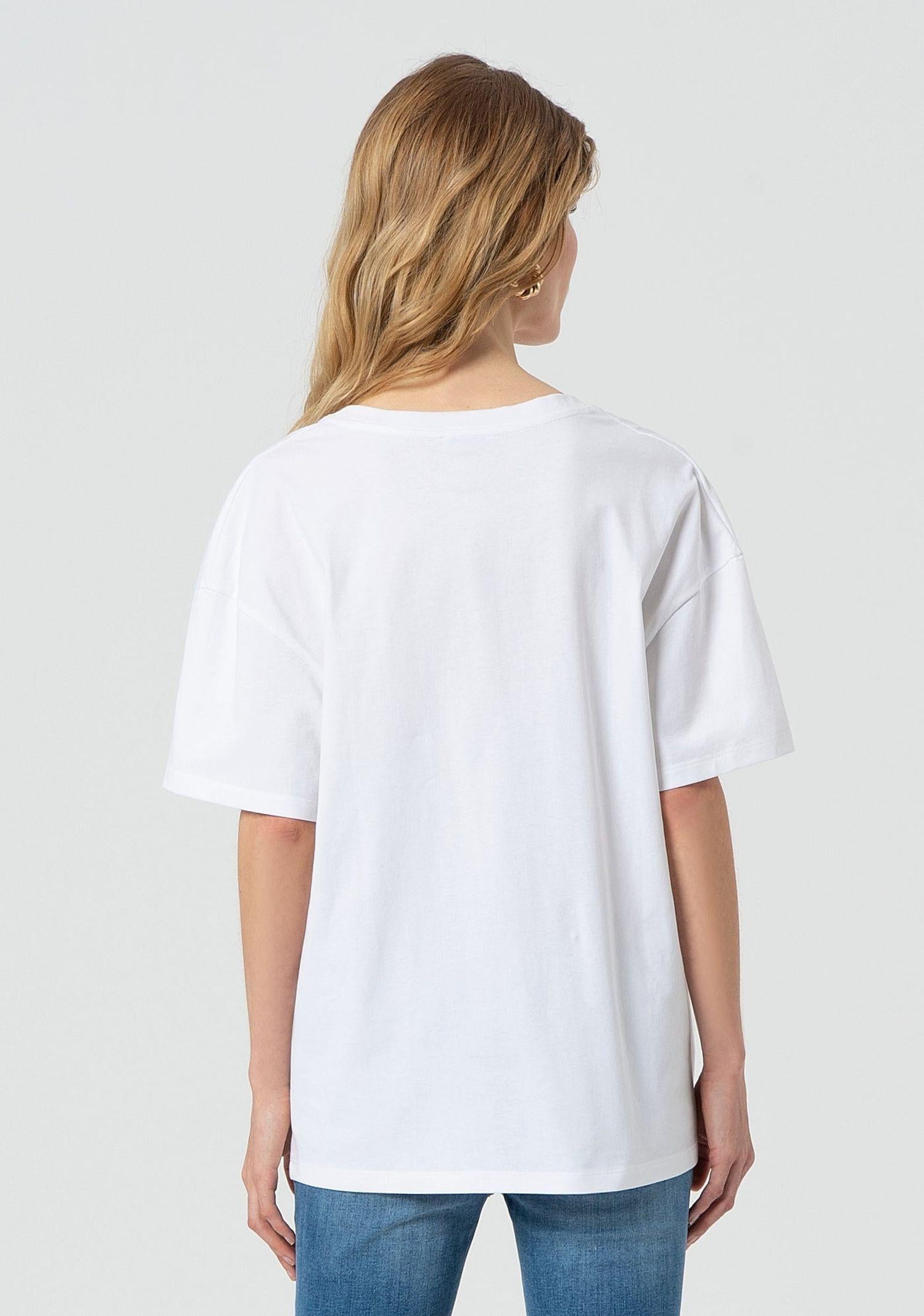 T-shirt over in jersey FP25ST3015J48001 278 FRACOMINA 