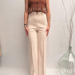 Pantalone con placca oro logata - Elisabetta Franchi PAT1541E2 193 ELISABETTA FRANCHI 