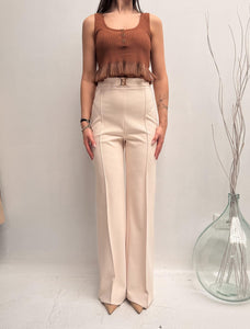 Pantalone con placca oro logata - Elisabetta Franchi