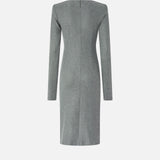 Abito midi con drappeggio 106126A2ZU I76 PINKO 