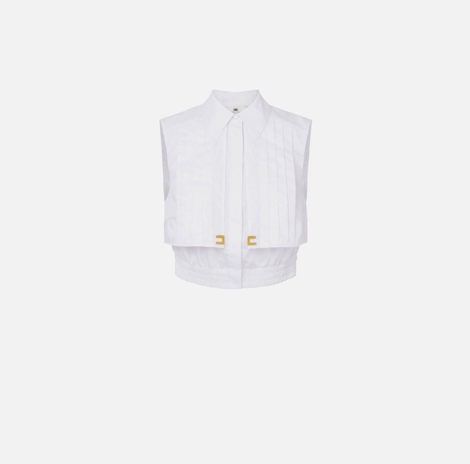 Camicia in popeline - Elisabetta Franchi CA05351E2 100 ELISABETTA FRANCHI 