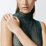 Top senza maniche in tulle con strass - Pinko 103913-A220 S1A PINKO 