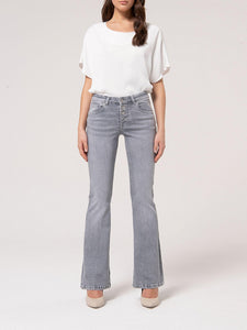 Jeans bootcut grigio - Fracomina