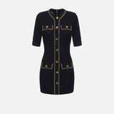 Abito con catene dorate AM92B46E2 110 ELISABETTA FRANCHI 