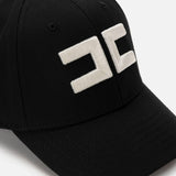 Cappello baseball in canvas - Elisabetta Franchi CL06F51E2 110 ELISABETTA FRANCHI 